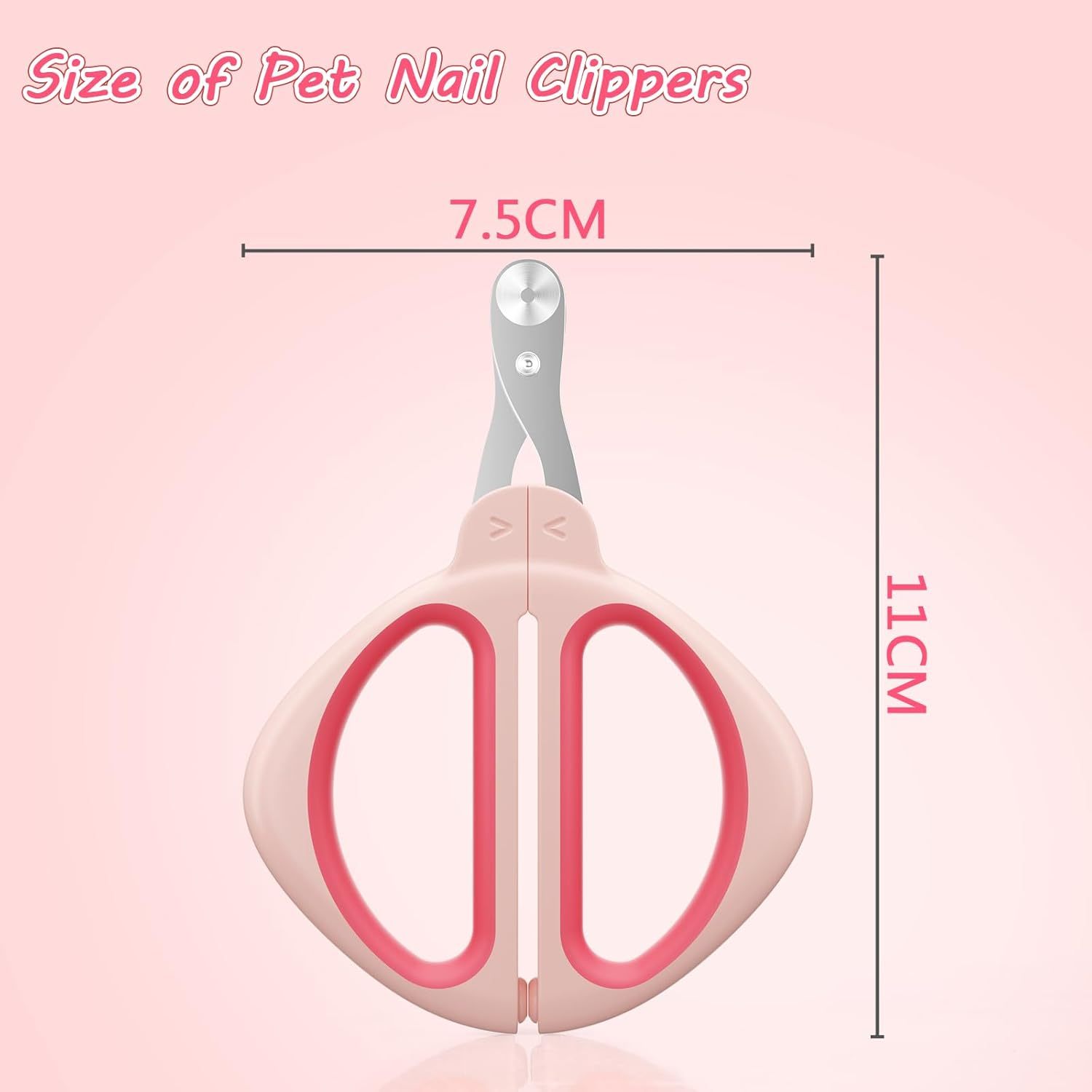 Cat Nail Clipper Cat Nail Trimmer With Positioning Round Hole Sharp Non Slip Handle Cat Claw Clipper Safe Indoor Cat Nail Clipper Pet Nail Clipper For Cats, Puppies And More Animals - Image 4